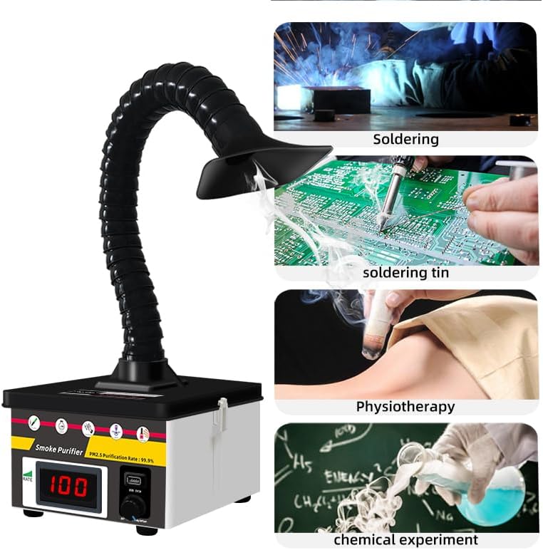 Smoke mist purifier,eliminate toxic smoke Laser Smoke Absorber Solder Fume Extractor Welding Smoke Purifier for Phone Repairing
