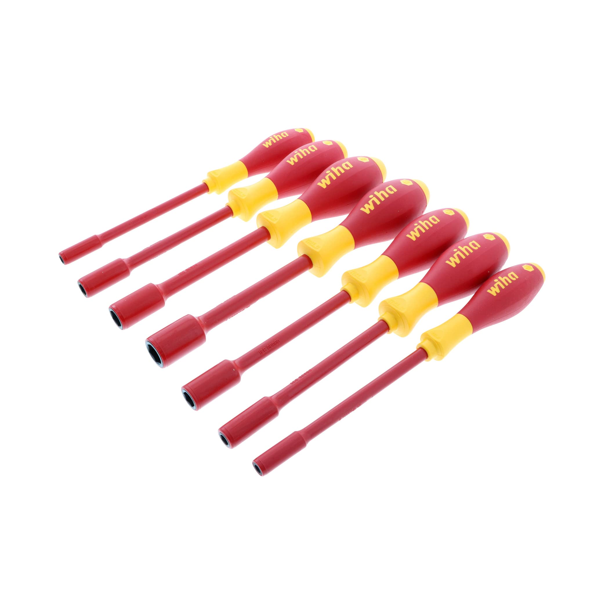 Juego de destornilladores de tuerca aislados que incluye: 3/16 "– 1/2" 7 Piezas