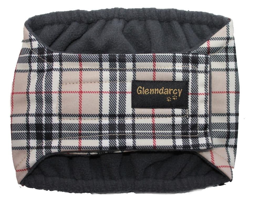 Glenndarcy Male Dog Belly Band - Urine Incontinence (XL Band only, Camel Stewart) — image 1