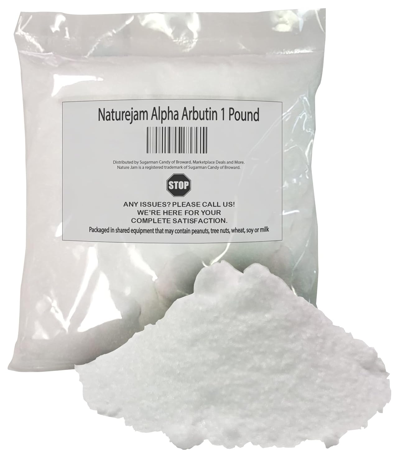 Naturejam Alfa Arbutin Powder Pure Skin Whitener Brightener Dark Spot Corrector, unifica el tono de la piel y ayuda con la hiperpigmentación (1