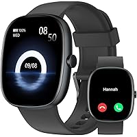 HUAKUA Smartwatch Uomo Donna Chiamate per Android iOS Impermeabile 5ATM 30 Giorni