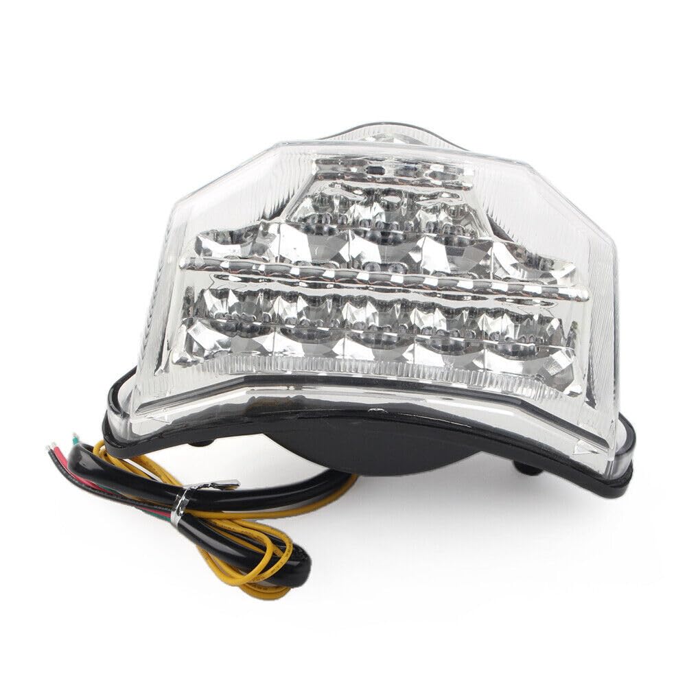 JKAPCYJFHF Feu arrière, clignotant, frein, transparent, compatible avec Yamaha FZ600 FZ6 FAZER