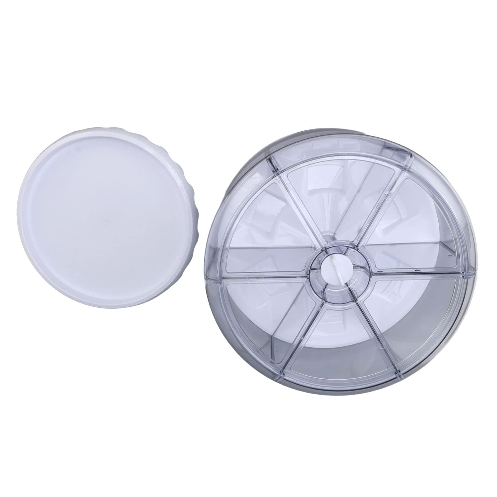 Contenedor de almacenamiento de arroz y cereales de 6 rejillas, dispensador de alimentos giratorio doble ed de 10000 ml para arroz negro, arroz amarillo y frijoles, dispensador de cereales