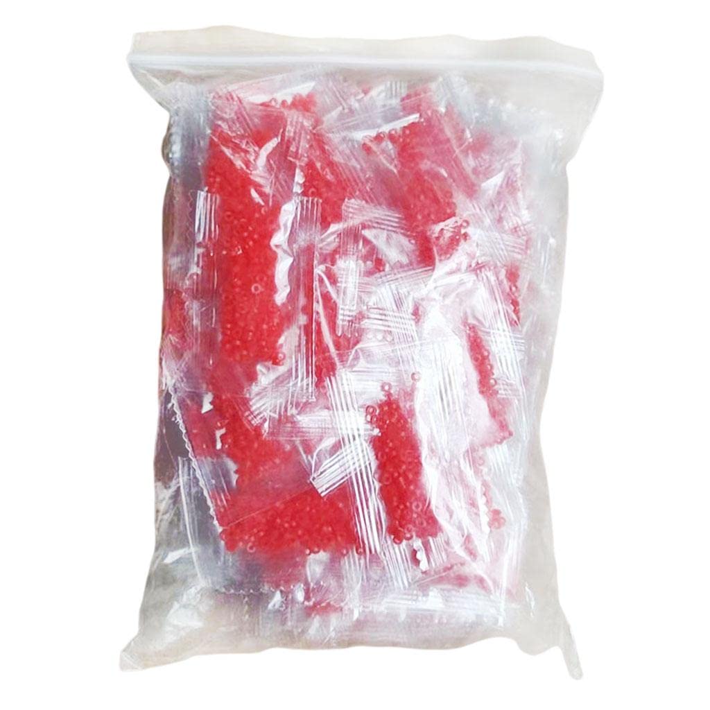 100x Elastic Rubber Pellet Bait Bands Bloodworm Red Worm Lure Clear for Carp 1.5mm-image-33