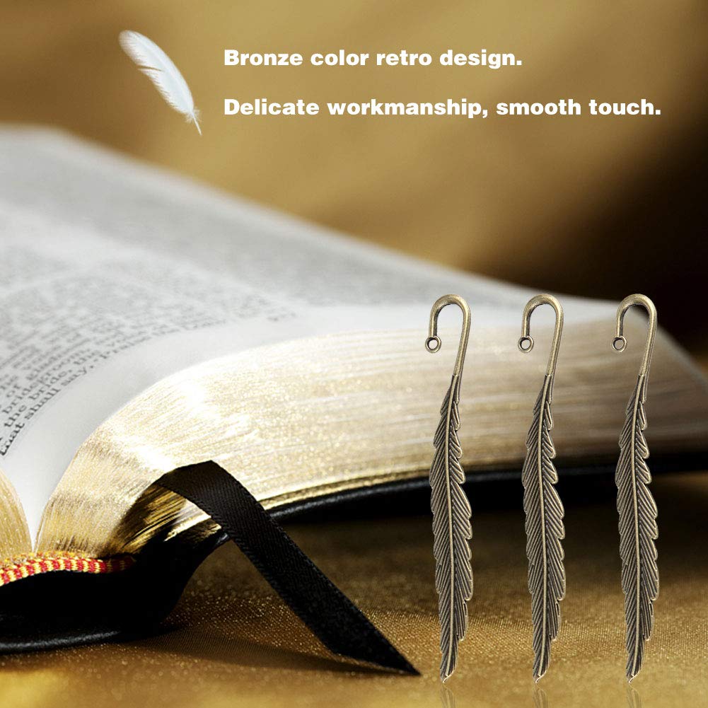 GOBRO Marque-Pages Vintage-Style Bookmark métal, Bookmark avec Belle Glands, Fait à la Main avec