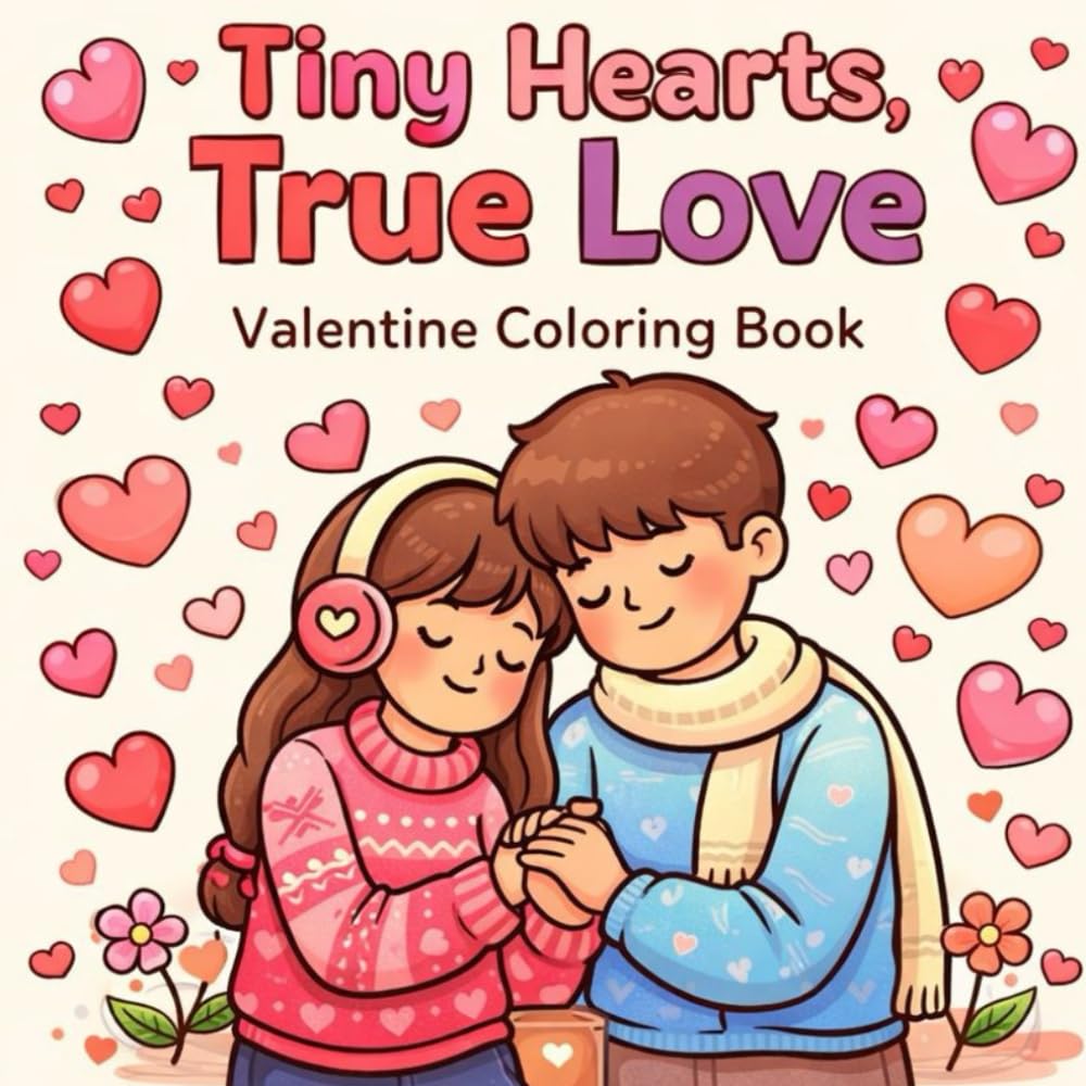 Tiny Hearts, True Love Valentine Coloring Book: Cute Romantic Coloring Pages with Hearts, Couples & Sweet Moments for Kids, Teens & Adults: A Lovely ... with Small Hearts, Big Feelings & Simple Joy