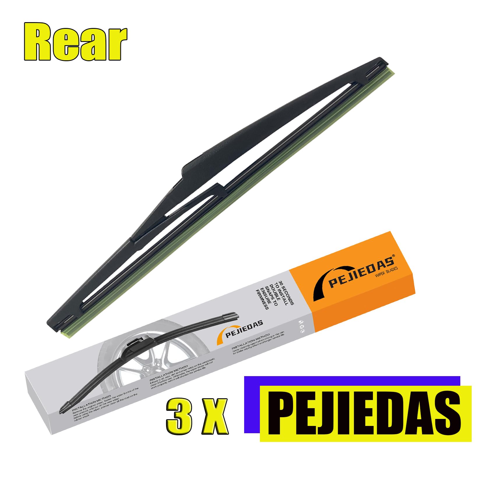Amazon | PEJIEDAS OEMワイパーブレード 3枚 交換用ワイパーブレード