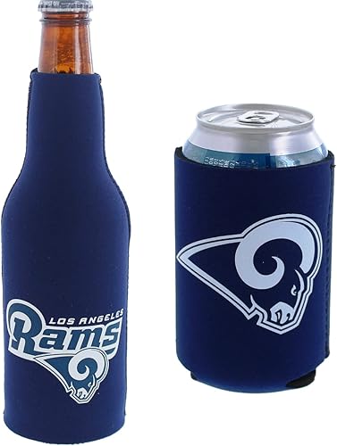 Miniatura 47 de Soporte aislante para latas y botellas de fútbol, hielera Huggie (escudo verde de Nueva York/logotipo (Jets)