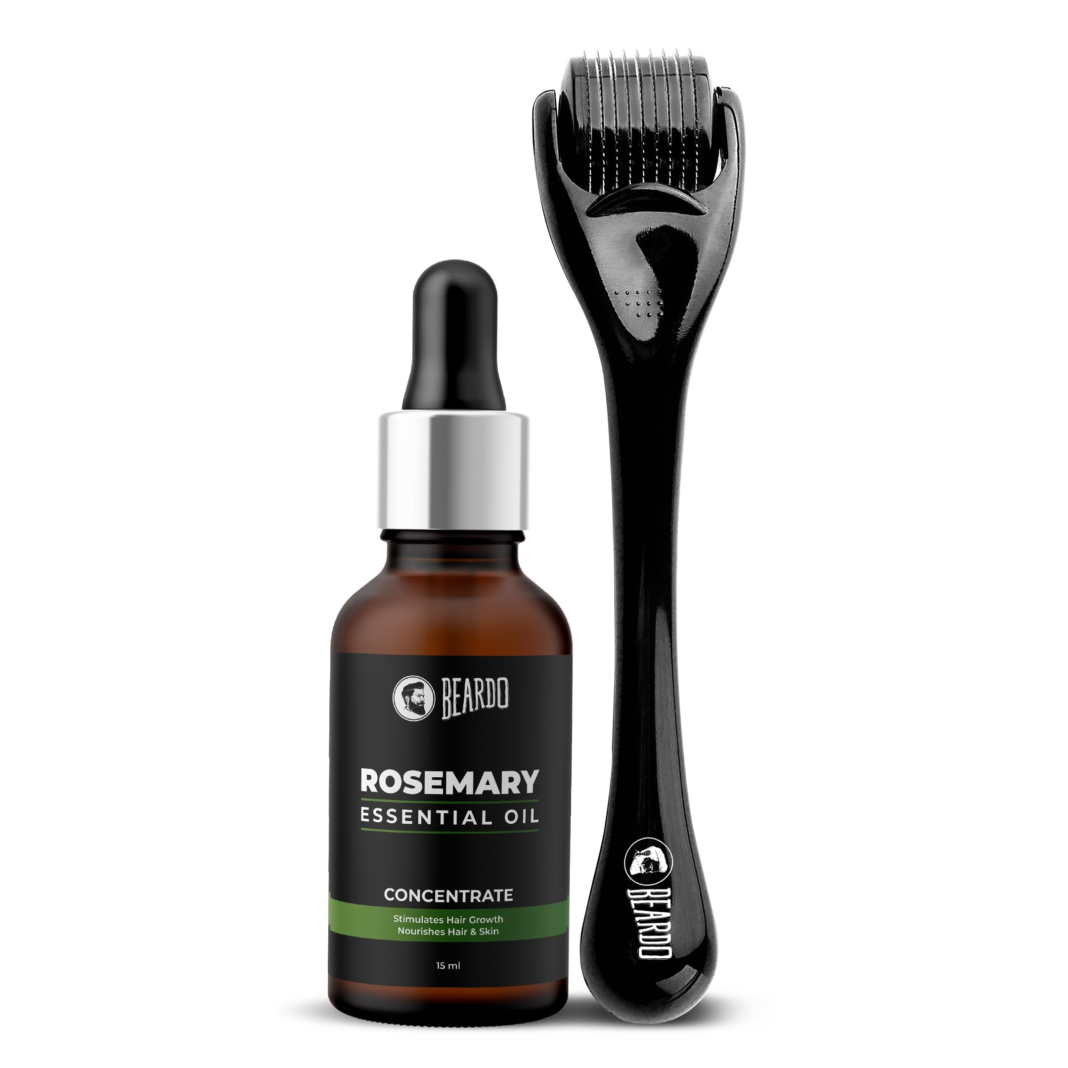 Beardo Rosemary Essential Oil, 15 ml & Derma Roller For Hair Growth 0.5 mm with 540 Chromium Needles | for Hair Growth, Hair fall and Regrowth | Skin Nourishment | 100% Natural | Aroma Oil-image-30