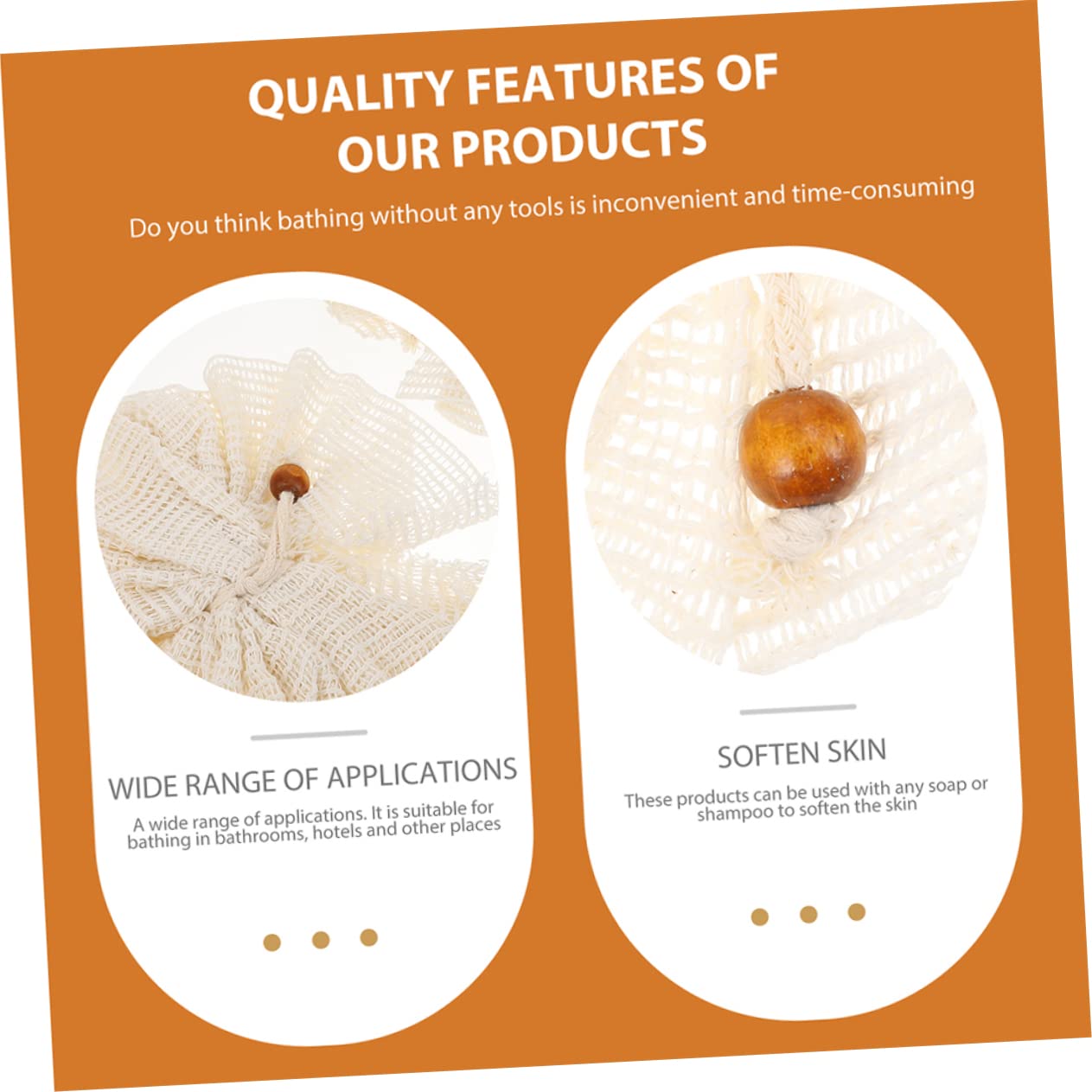 FOMIYES Juego de 3 Esponjas Exfoliantes para Baño Suaves Y Masajeadores para 4 Unidades