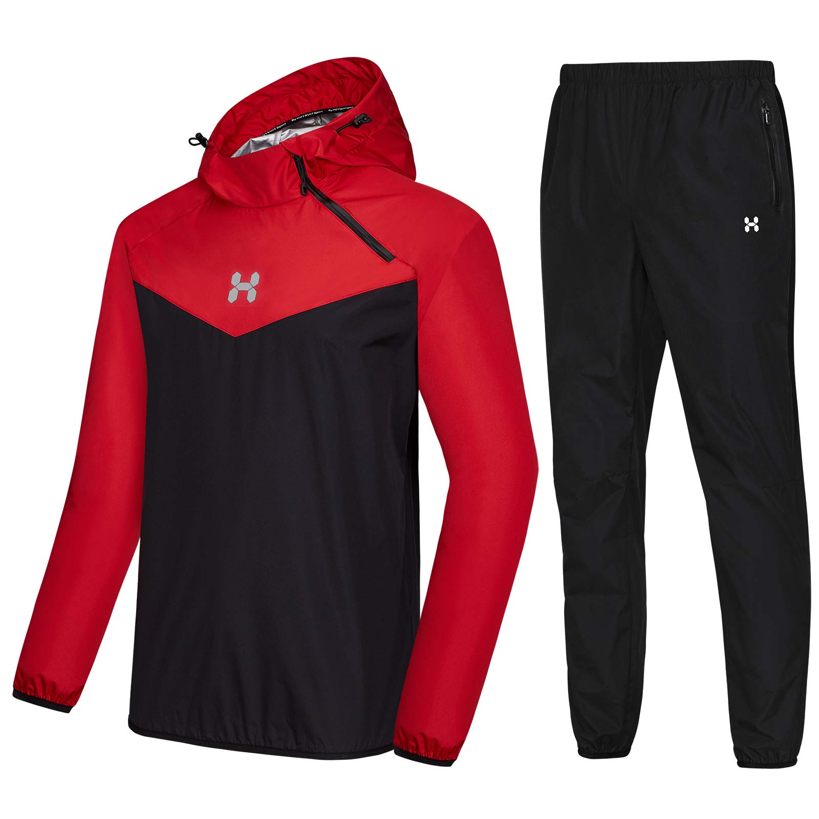 HOTSUIT Sauna Suit/Sauna Jacket Men Jacket Pants Gym Workout Sweat Suit/Sauna Jacket Tracksuit
