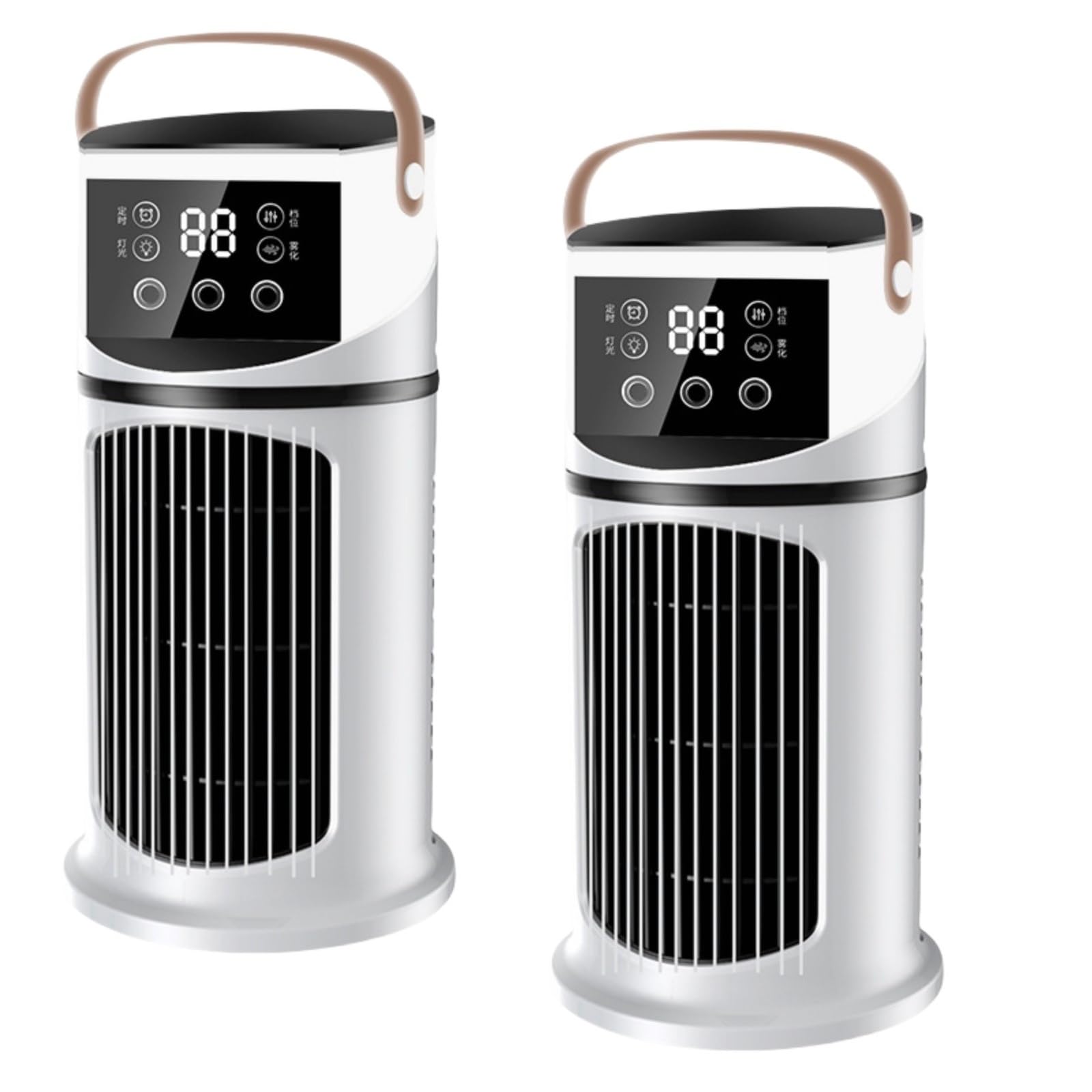 Portable Air Conditioner, AC Tower Fan, Adjustable Misting Air Conditioning Unit With LED Light | Airs Coolers | Quiet Desktop Cooling Fan | Mini Cooler Fans For Home Office Dorm Camping