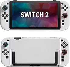 Switch 2 Case (2025) Switch 2 Cover Compatible with Stand, Switch 2 Protective Cover, Switch 2 Case, Detachable Design, Separate Design, PC Hard Case, Full Protection, Shockproof, Anti-Slip