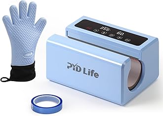 PYD Life 120 V Auto Tumbler Heat Press Machine 30 OZ 20 OZ Mug Heat Press Touch Screen Light Blue for 10-30 OZ Sublimation Straight Tumblers Cups Mugs Bottles Printing