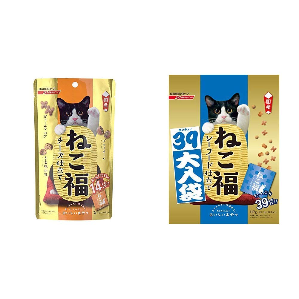 Amazon | ねこ福 猫用おやつ チーズ仕立て 42g(3g×14袋入り)×3個