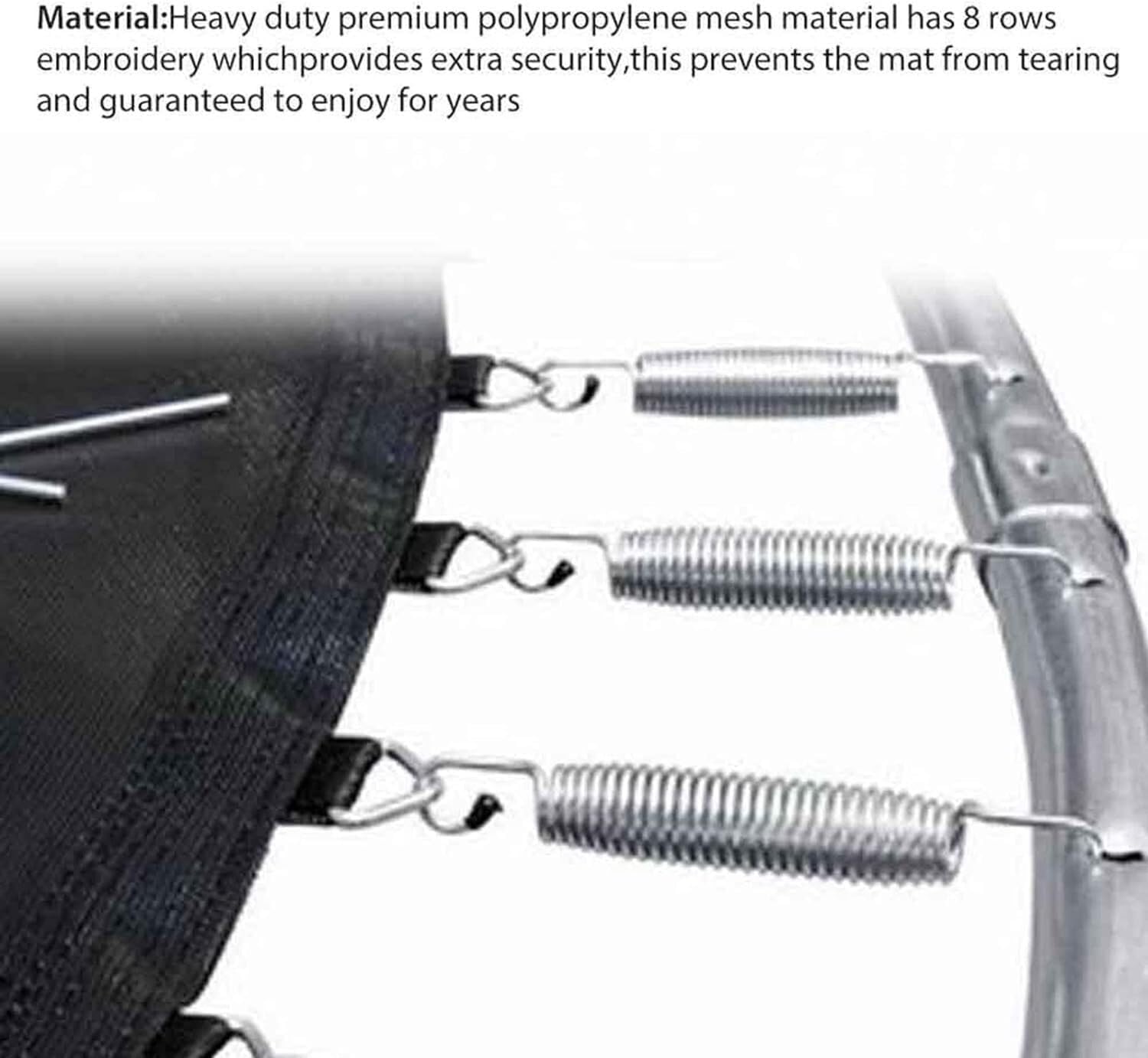 Trampoline Replacement Jumping Mat, Elastic Round Frame, Trampoline Jumping Mat Trampoline Accessories(6ft- (36 Buckles))