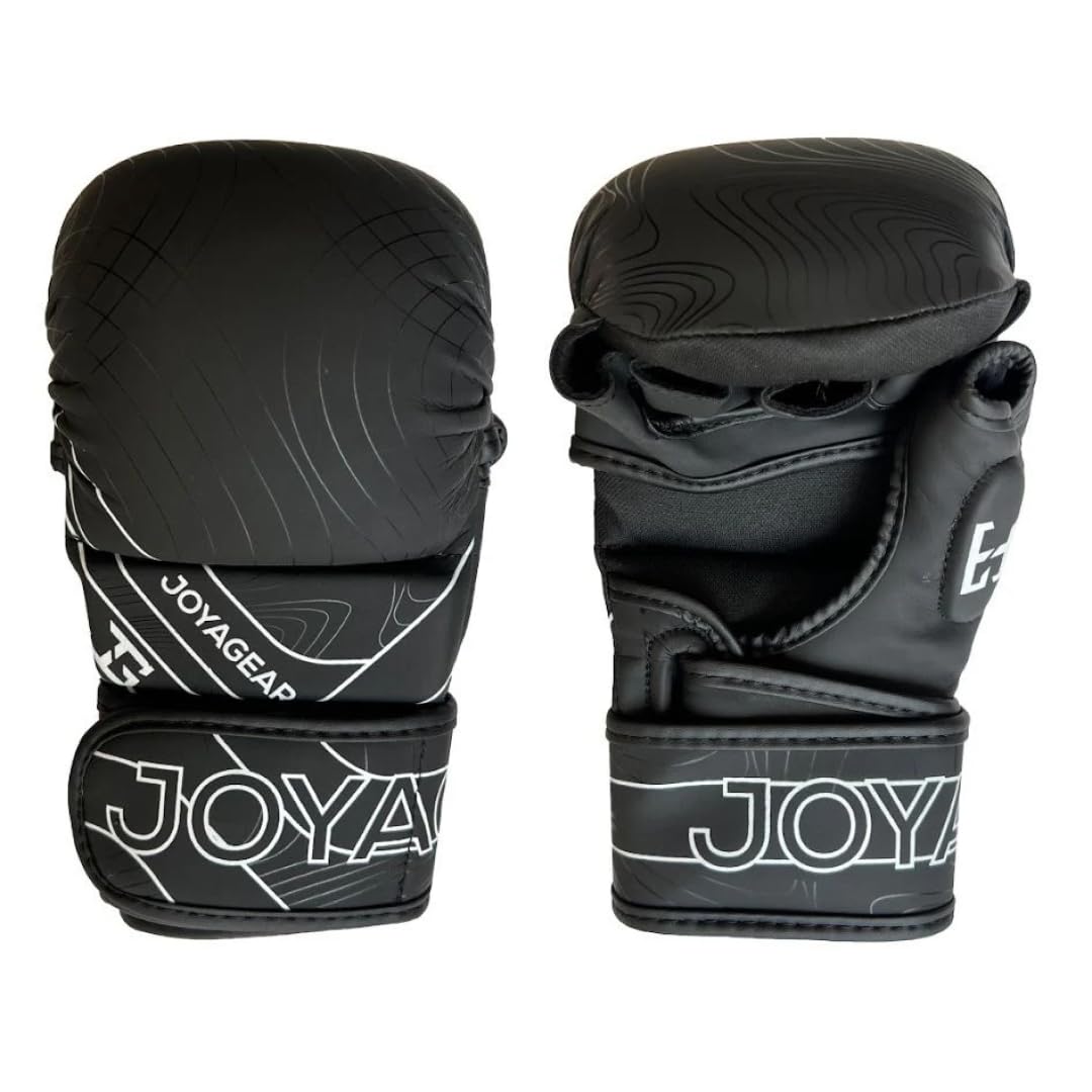 JOYAGEAR - MMA Handschuhe Essential - Hergestellt aus hochwertigem Kunstleder - Kampfsport Handschuhe für Grappling, Sparring, Training & Wettkämpfe - Mixed Martial Arts