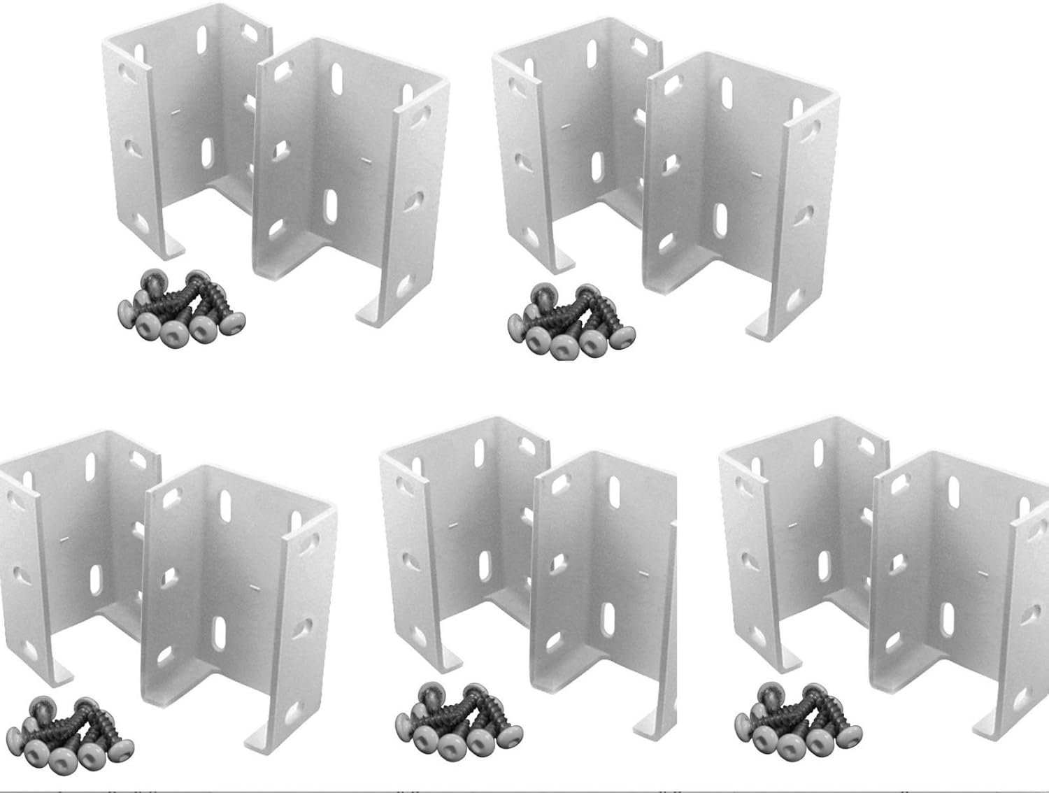 Aluminum Fence Rail Bracket 10 PС Heavy Duty Metal Outdoor