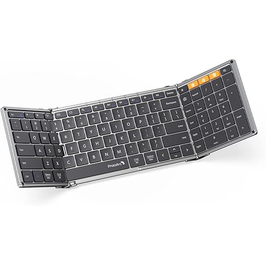 ProtoArc XK01 Full-Size Folding Bluetooth Keyboard