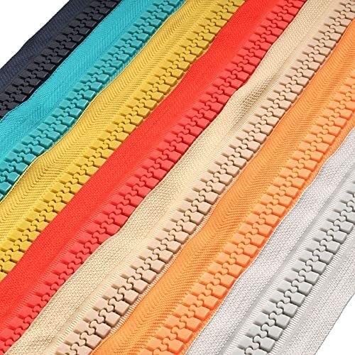 cerniere, cerniera di ricambio two way zip，zip for jacket，Open zipperOpen-Ended Zip Fasteners,Coil Zippers,1pcs 8# 10# Nylon Zipper With Large Thickened Slider, Black Zippers For Sewing Big MosquitoNe