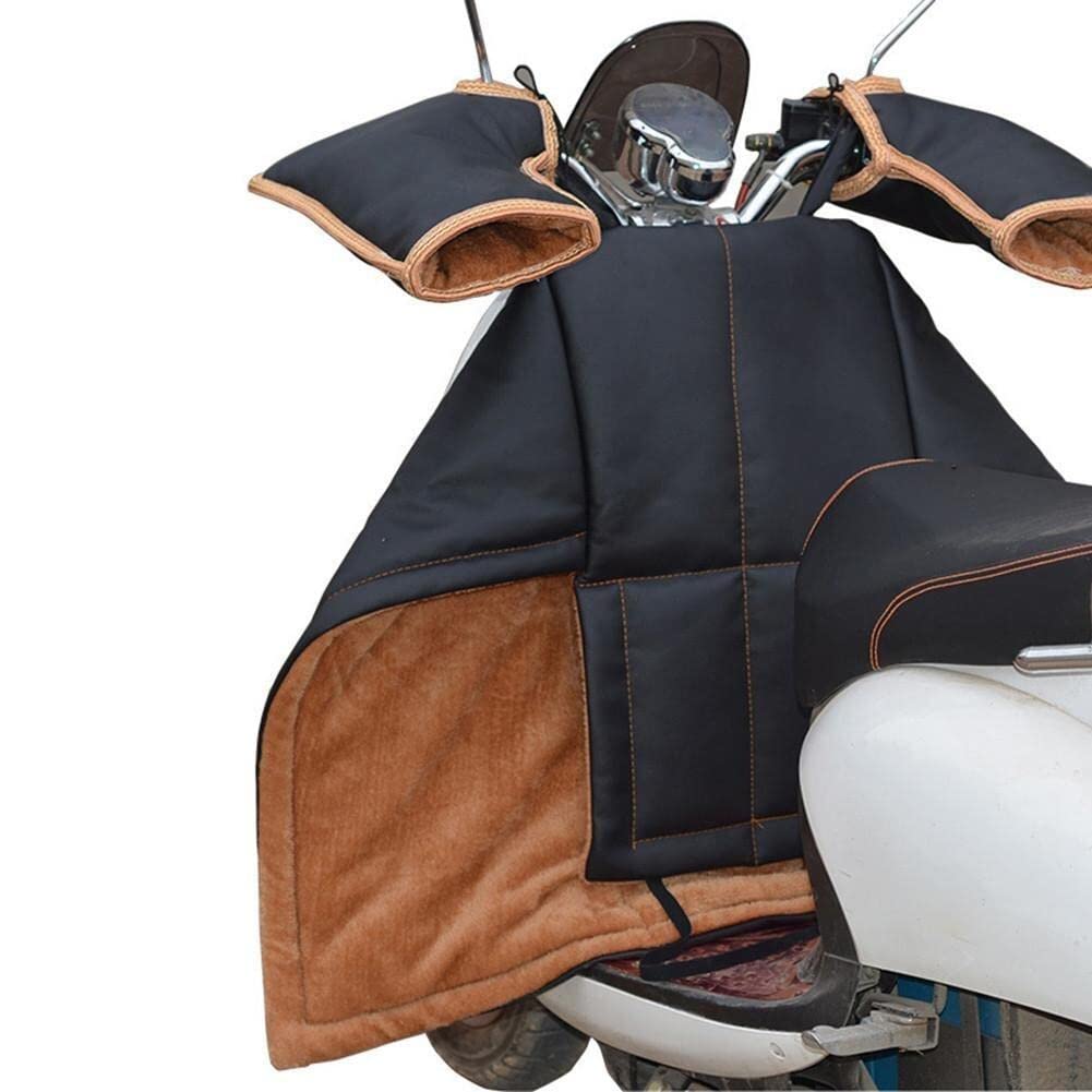 Sanfly Leg Cover for Scooters Rain Wind Cold Protector Knee Motorcycle Blanket Knee Warmer Leg Cover Winter Quilt with Handle Sleeves