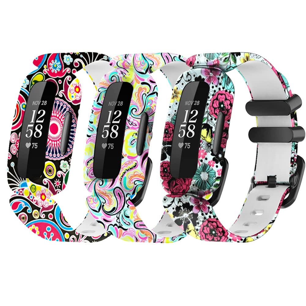 honecumi Strap Replacement for Mi Band 5 Solid&Pattern Watch Bands Bracelet Wristband Xiaomi Mi Band 5 Smartwatch Strap Men Women