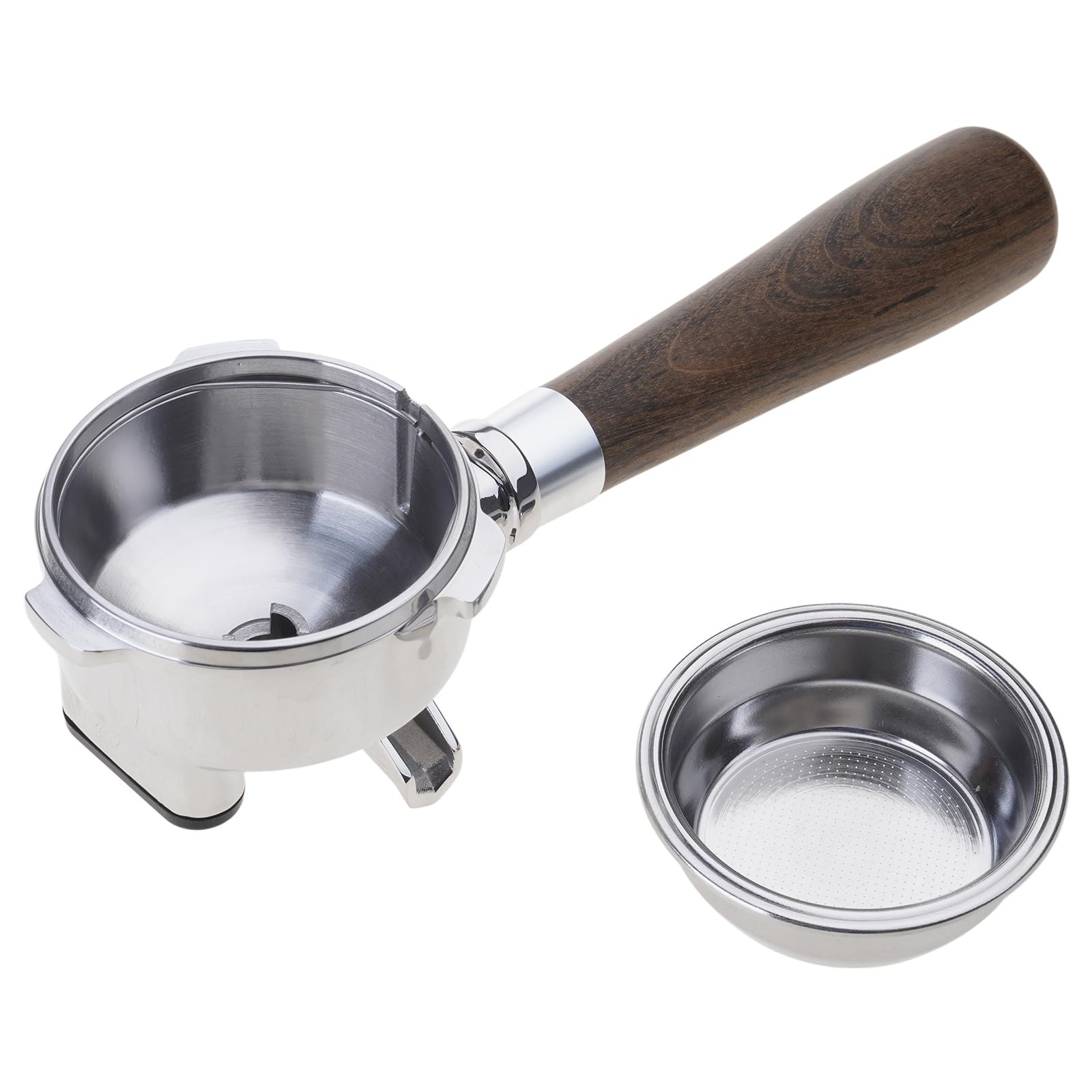 Elnwnnkc Wood Handle Espresso Accessory for 58mm Espresso Machines Providing Comfort and Brewing Coffee Portafilter