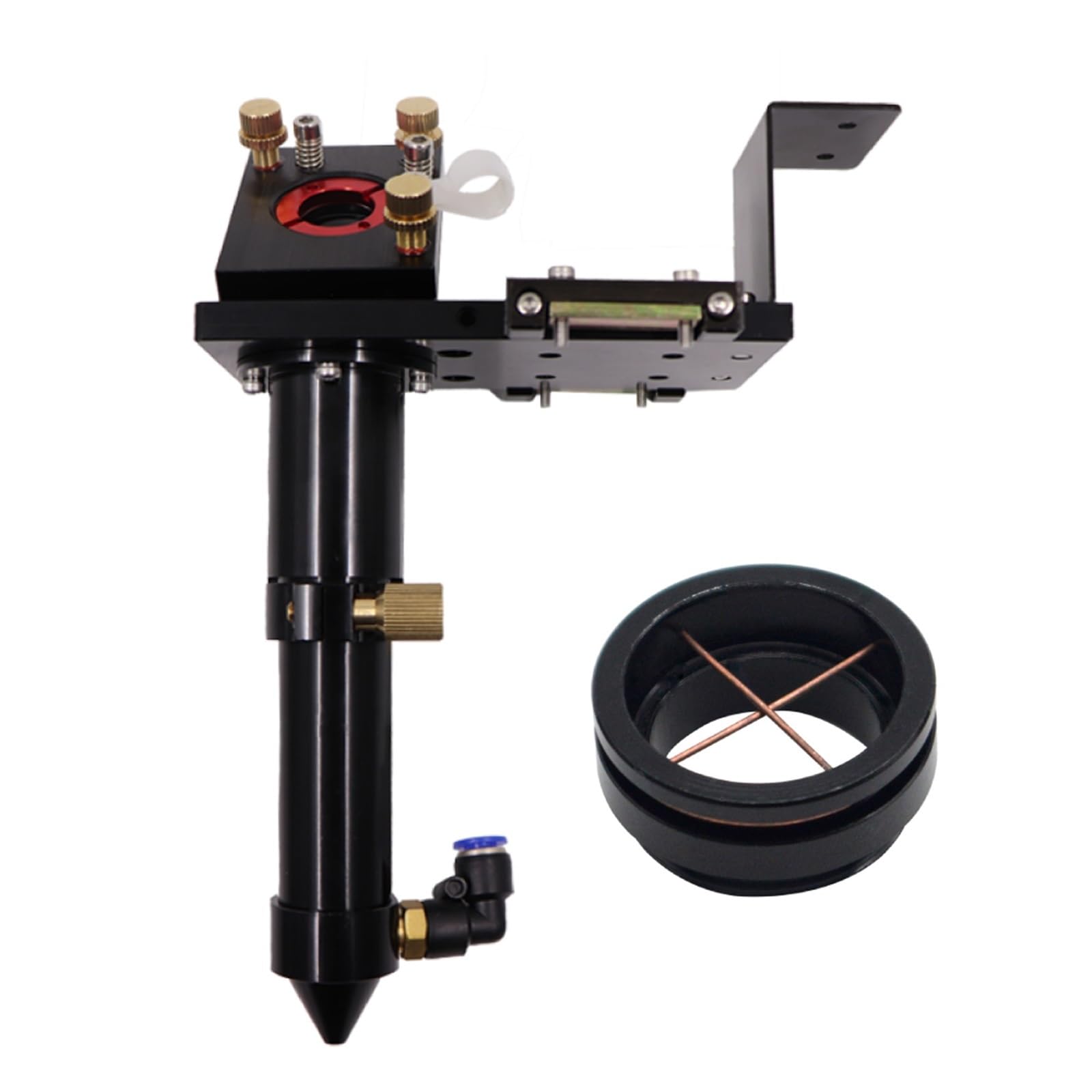 CO2 Laser Head & Path Calibrating Device Kit Dia.20 FL50.8/63.5/101.6mm Laser Head Kit for CO2 Laser Cutting Machine