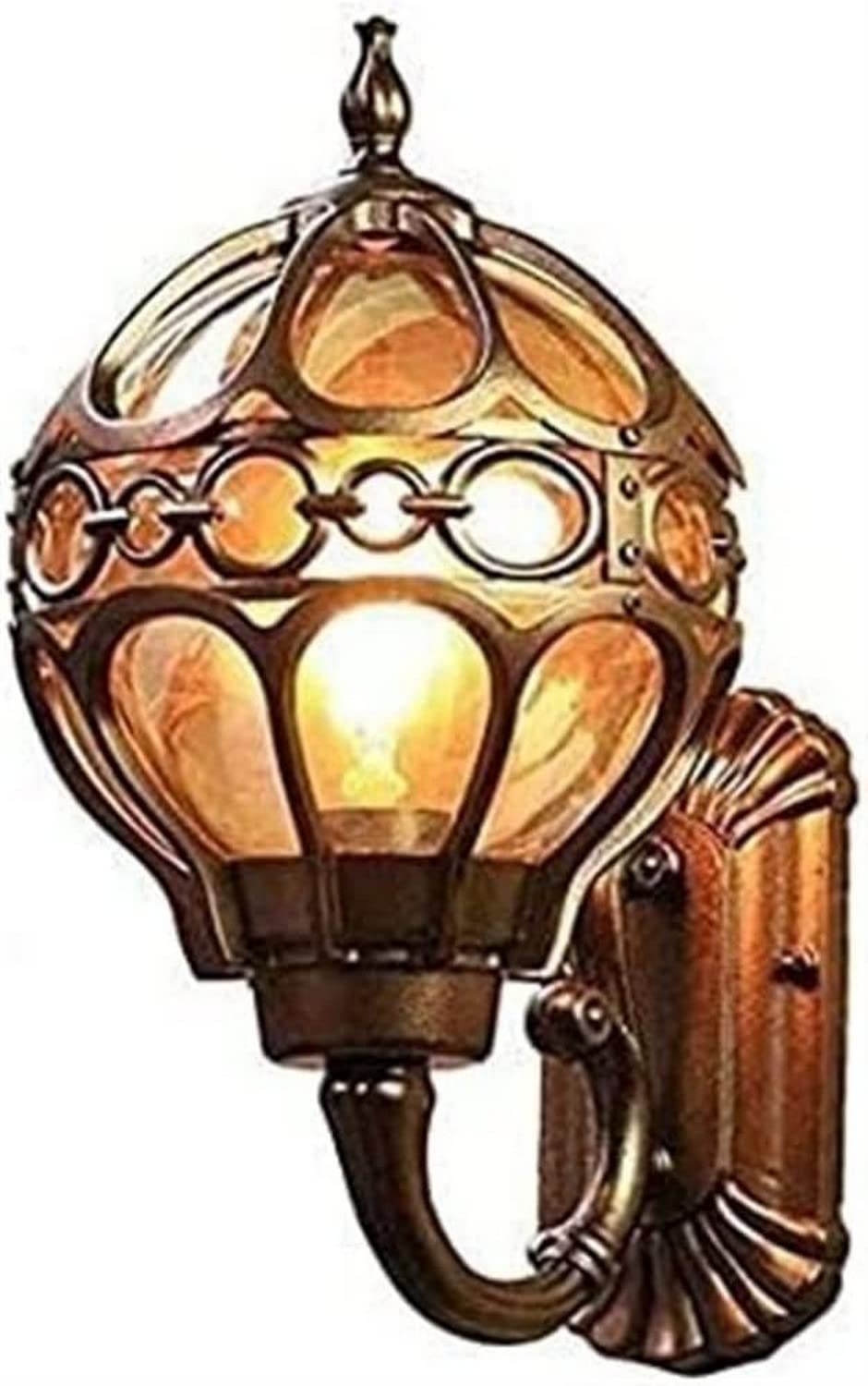 Wall Sconces , Wall Sconces , Wall Light Outdoor Wall Lamp European V-intage Glass Lantern Waterproof European Wall Sconce Retro Loft Industrial Balcony Lighting Fixtures Patio Balcony Porch Yard Wal
