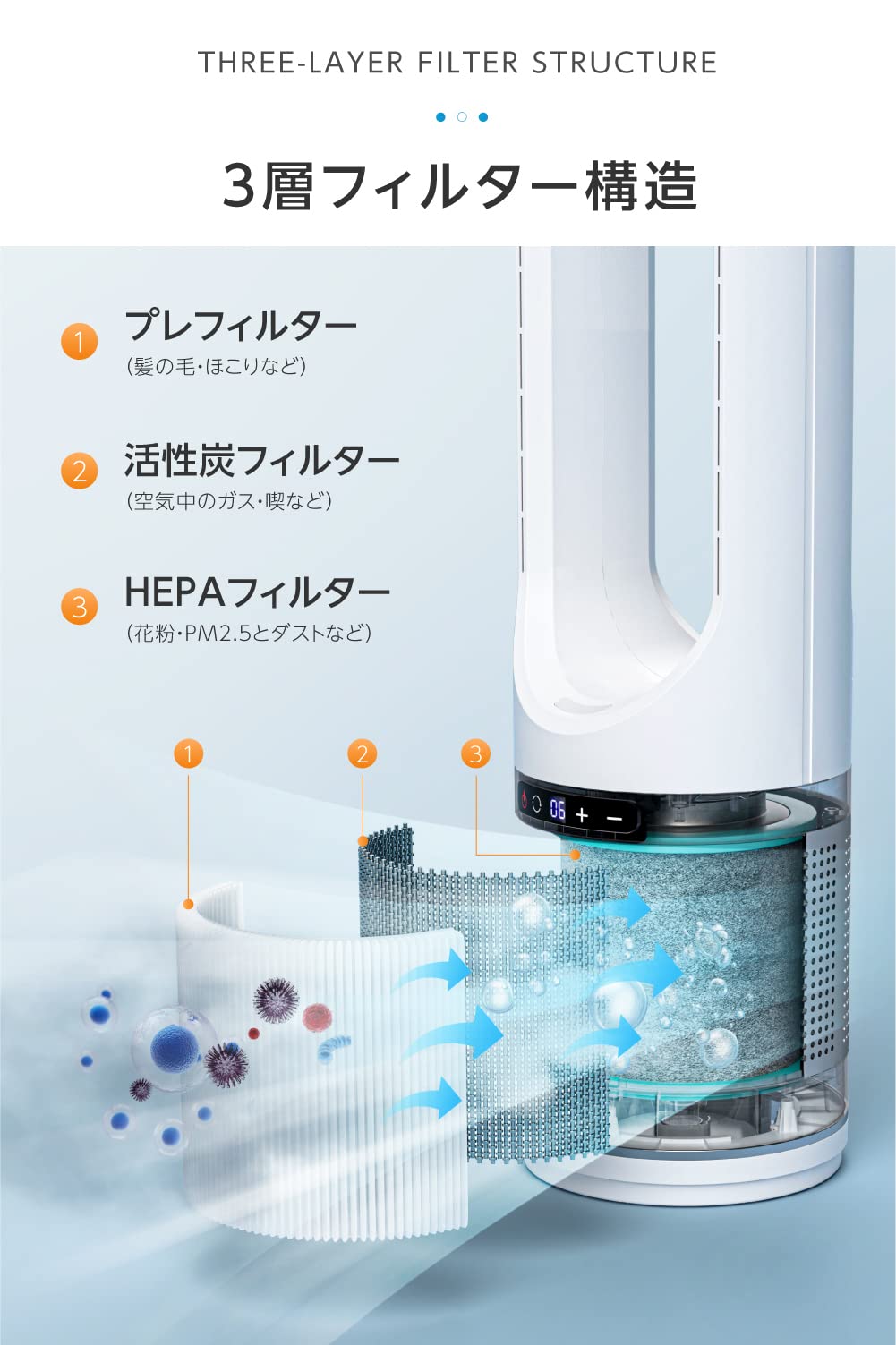 X AIR ブレードレスファン XR-D046JR X air・温風・空気清浄機能付ブレードレスファン』 高昇