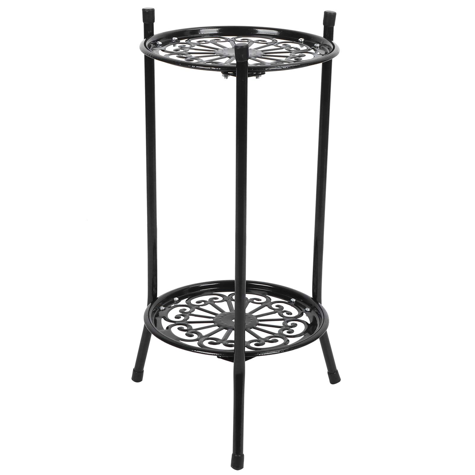 Support de pot de fleur en métal pour optimiser vos plantes sur le balcon