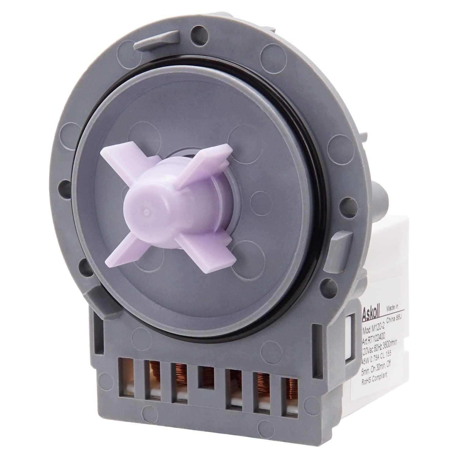 Siwdoy OEM EAU61383503 Washer Circulation Pump Compatible With LG Kenmore Replaces 4681EA2001C, 4681EA2001V, EAU62263303