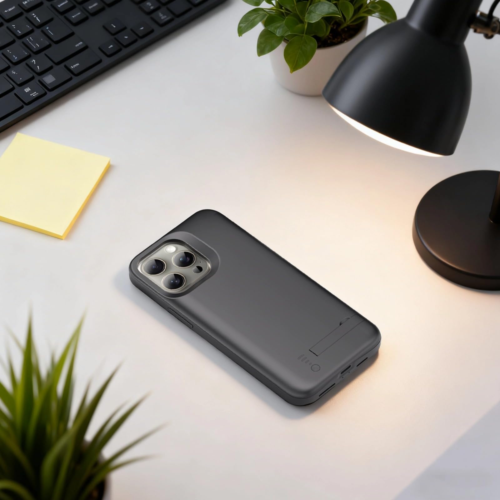 Funda de batería para 16, 5000 mAh, funda de carga inalámbrica, cubierta protectora de silicona líquida de borde completo, transferencia de datos, entrada doble, indicador LED
