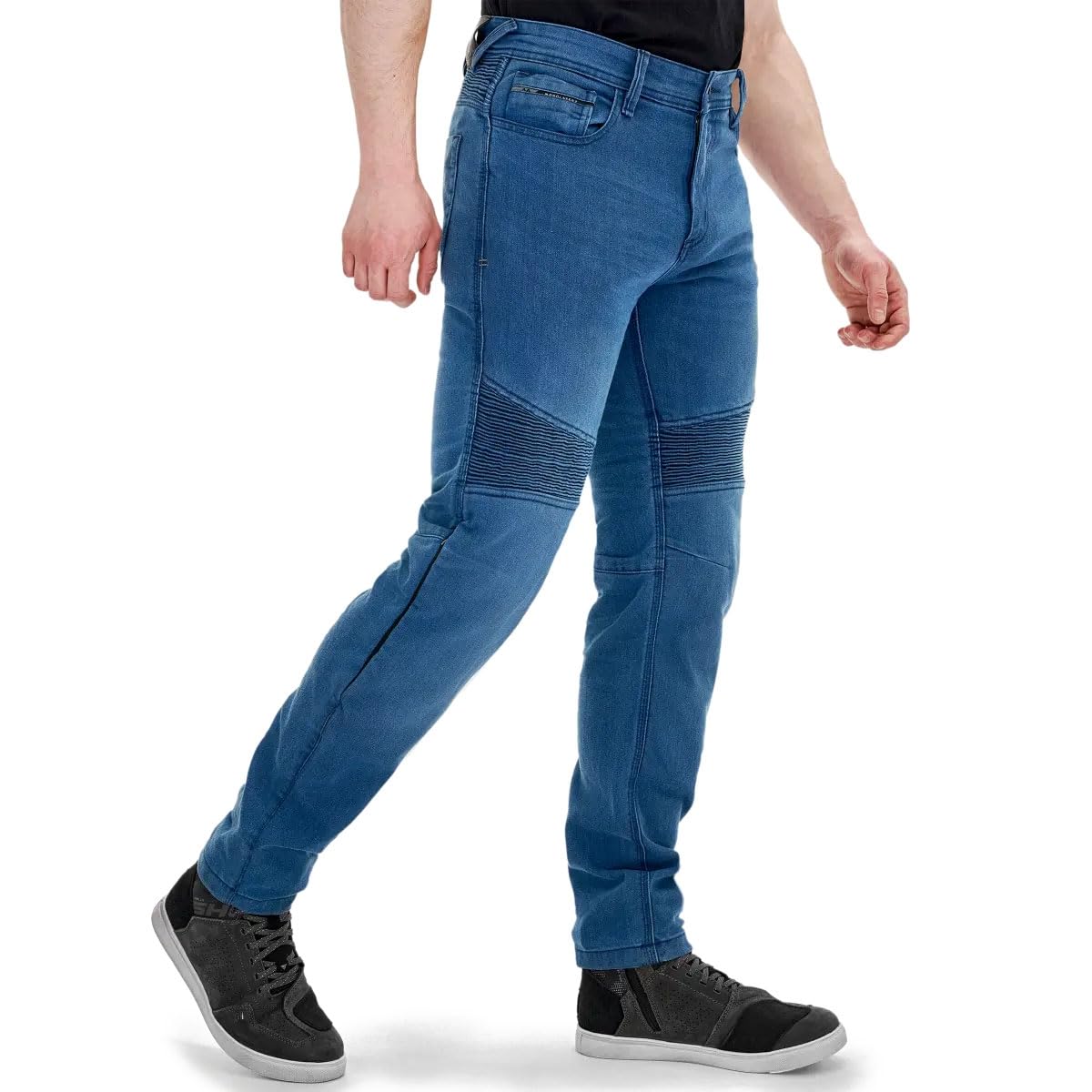 SHIMA Zenith Jeans Moto Hombre Mujer Protectores GFLEXX Homologado Ajustado Textile Vaqueros Urbano Pantalón Protección