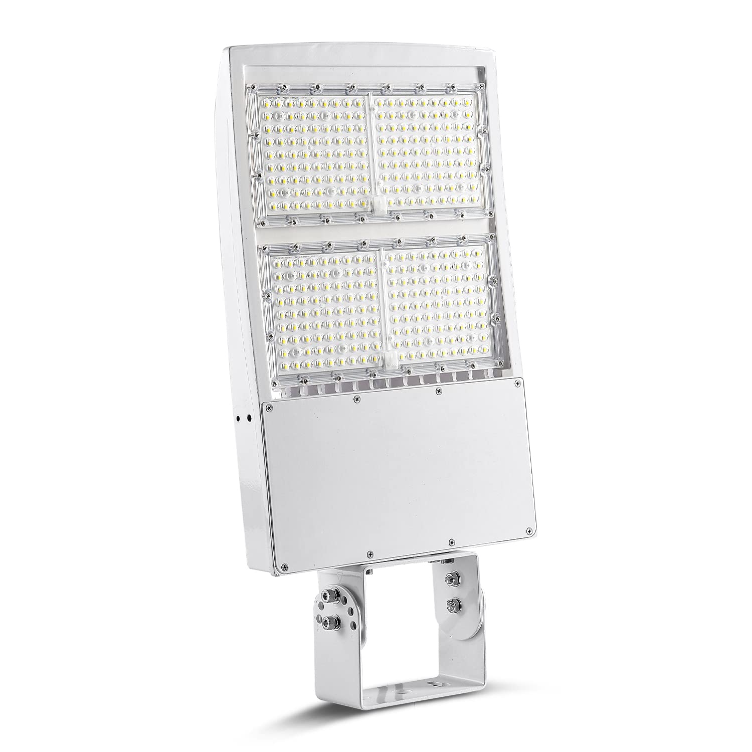 300W 480V White LED Shoebox Parking Lot Lights 42000LM- Surge Protection Built-in LED Street Pole Light Fixture IP65 Waterproof Commercial Outdoor Area Lighting ?for Stadium Roadway 5000K 200-480V