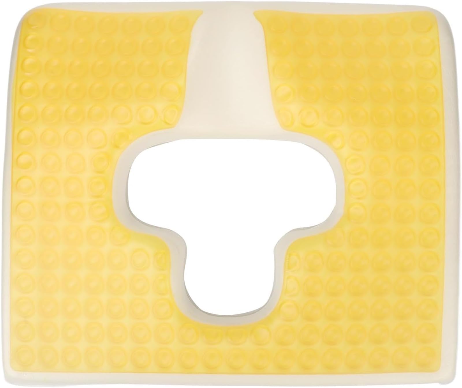 Cojín Antiescaras, Cojines para El Trasero, Almohada para El Coxis con Apertura En Forma De T, para Personas Mayores, Postrados En Cama, Discapacitados, Amarillo