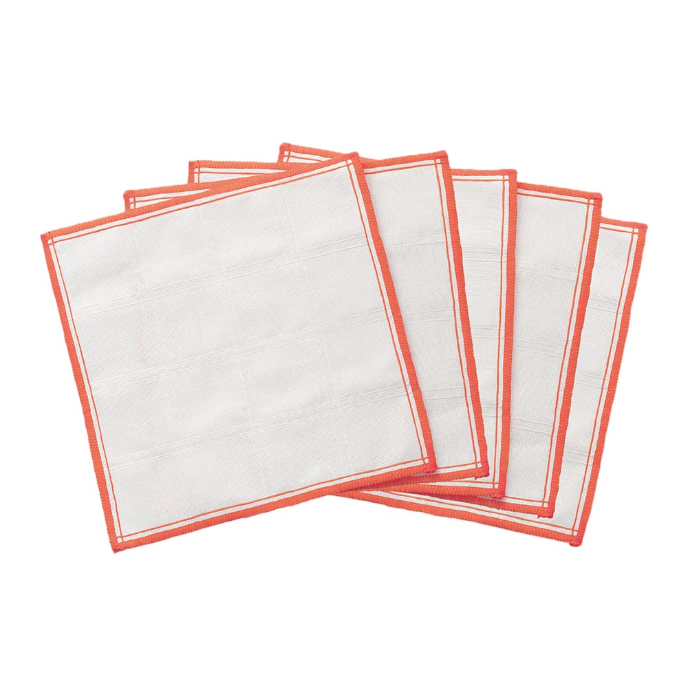 Eyedia Kaya Dish Towel, Set of 5, Mosquito Net Dish Towel, 11.8 inches (30 cm), Table Cloth, Kitchen Mosquito Net Fabric, Kaya Tea Towel That Does Not Need To Remove Glue, White : Home & Kitchen