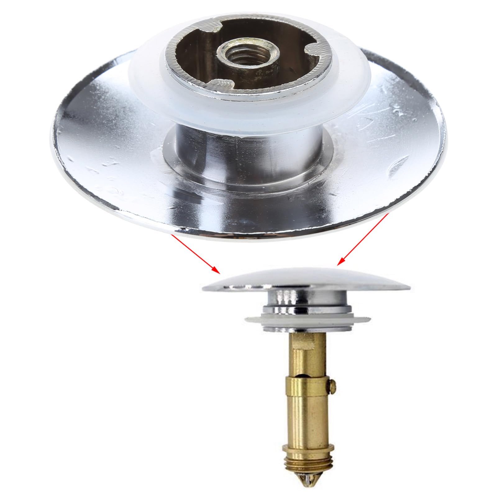 Basin Bounce Button Drain Plug Sink Water Stopper For Bathroom Kitchen S#