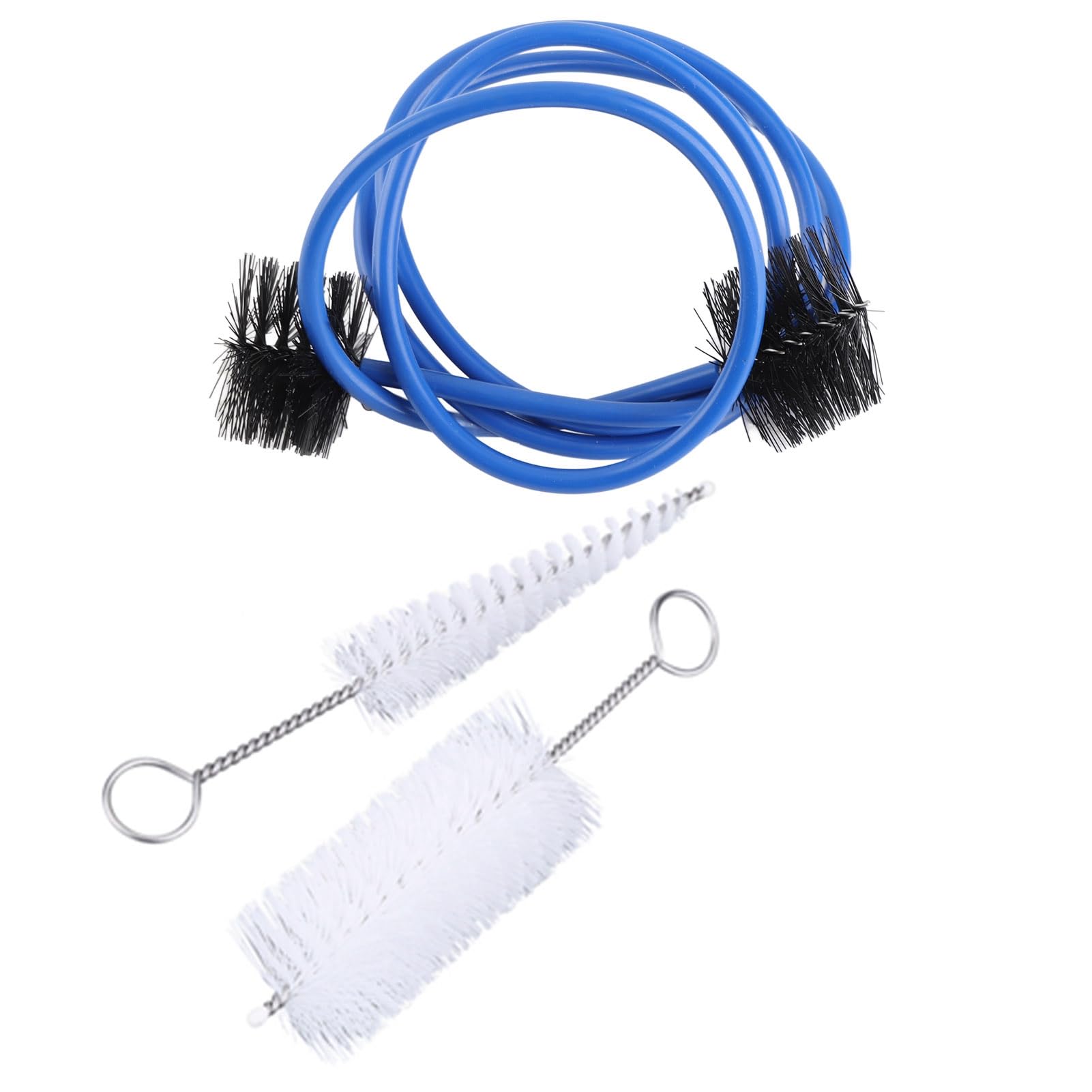 Muiltvoe Trumpet Cleaning Brushes Set, 3pcs Metal Handle Rustproof Brushes with Soft Bristles for Mouthpiece and Tubing, Trumpet Maintenance Accessory