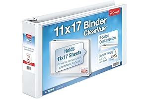 Cardinal® Slant-D® Ring Binders for 11x17 File Storage