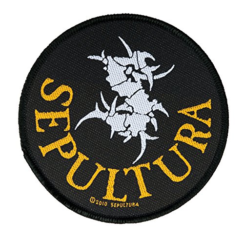 Photo de Sepultura Badges – Logo Circulaire – SEPULTURA Patch – tissée & Licence.