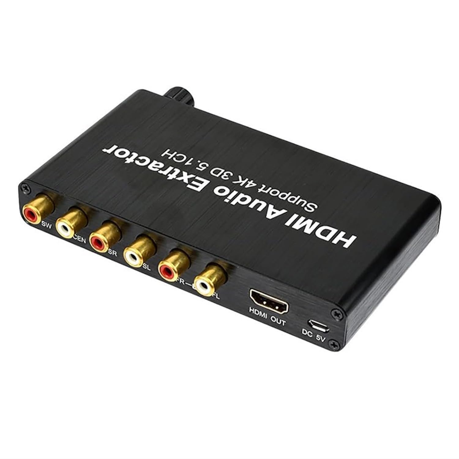 Convertisseur Audio numérique-analogique 4K, décodeur Audio 5.1, Sortie Casque 3,5 mm, Prise en Charge des lecteurs réseau, HDTV, Blu-Ray DVD, DVD, PS3, DM500S, DM800HD, etc.