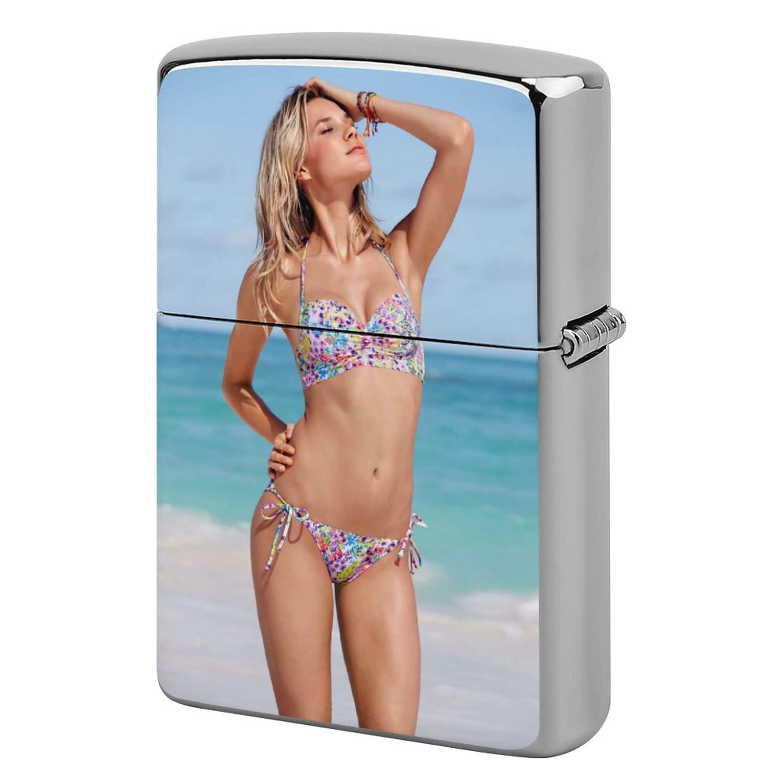 Amazon.co.jp: ジッポライター 外側ケース 金髪 ビキニの女性 Zippo