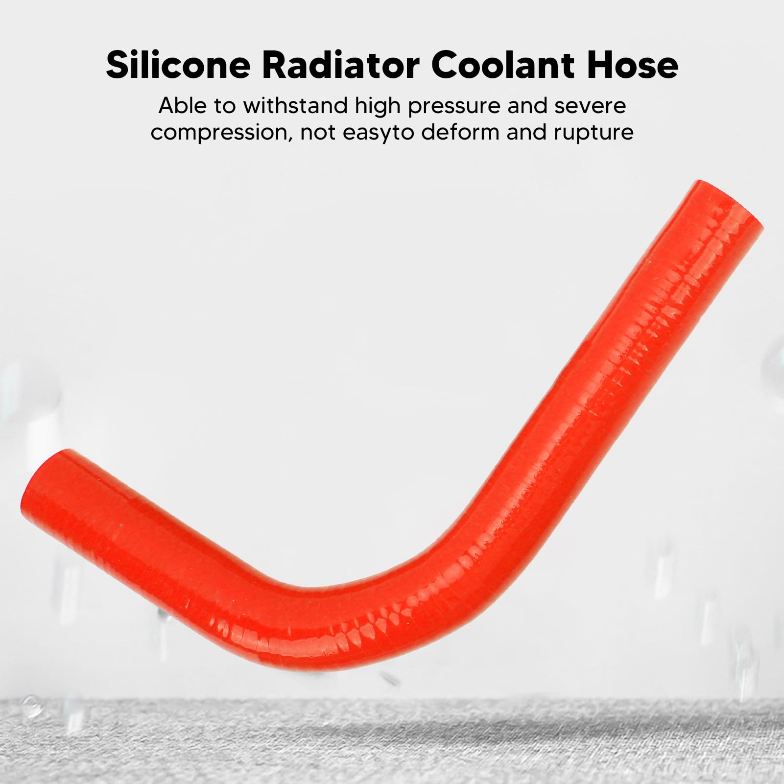Silicone Coolant Hose for Samurai 1986-1995, Leakproof Heat Resistance Coolant Pipe Hose Kit Replacement (Black Silicone Coolant Hose for Samurai 1986-1995, Leakproof Heat Resistance Coolant Pipe Hose Kit Replacement (Black