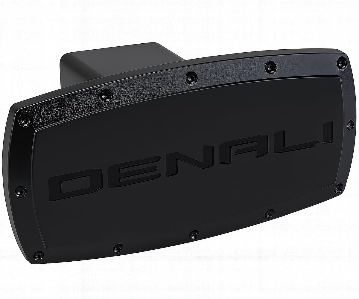 SR1 USA F150 Hitch Cover Plug - Black Billet Aluminum w/Logo - USA Made Officially Licensed - Universal 2 inch Reciever for Ford F-150 XL, XLT, Lariat, Platinum, Limited, Raptor, Lightning (Blackout)