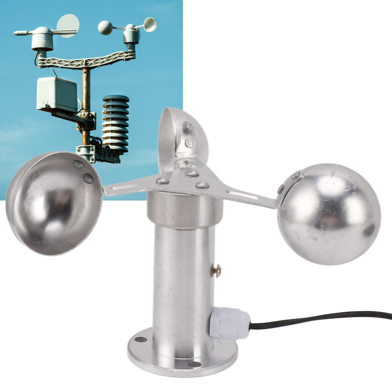 Dispositivo di Allarme velocità del Anemometro per Gru a Torre, 220 V per Stazione Meteorologica di Centrali Elettriche, Strumento di Controllo della Misurazione della velocità