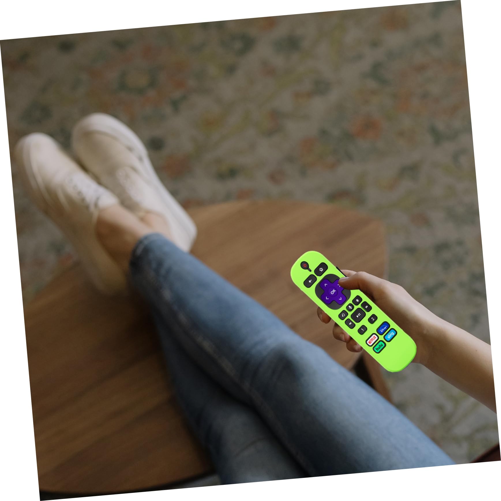 SWOOMEY 2pcs Remote Controller Protector Silicone Shell for Voice Remote Pro Shockproof - Design Stain-Resistant Case Precise Cutouts Washable Daily Impact