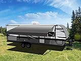 Velarium 17' RV Boxed Vinyl Canopy, Charcoal Fade – Heavy-Duty 13.5oz 3-Ply Material, Cold & Crack-Resistant RV Awning, All-Purpose Outdoor Canopy for RVs, Trailers, Motorhomes (Fabric Size 16' 2