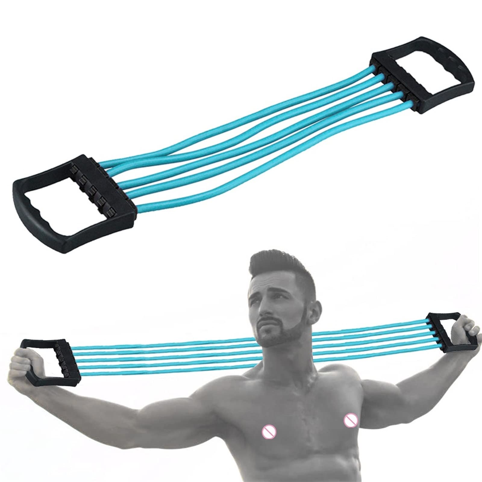 Brustzieher Fitnessseil Brust-Rücken-Expander-Trainingsgerät Workout Krafttrainerbänder Fitnessgeräte Fitnessgeräte Widerstandsbänder