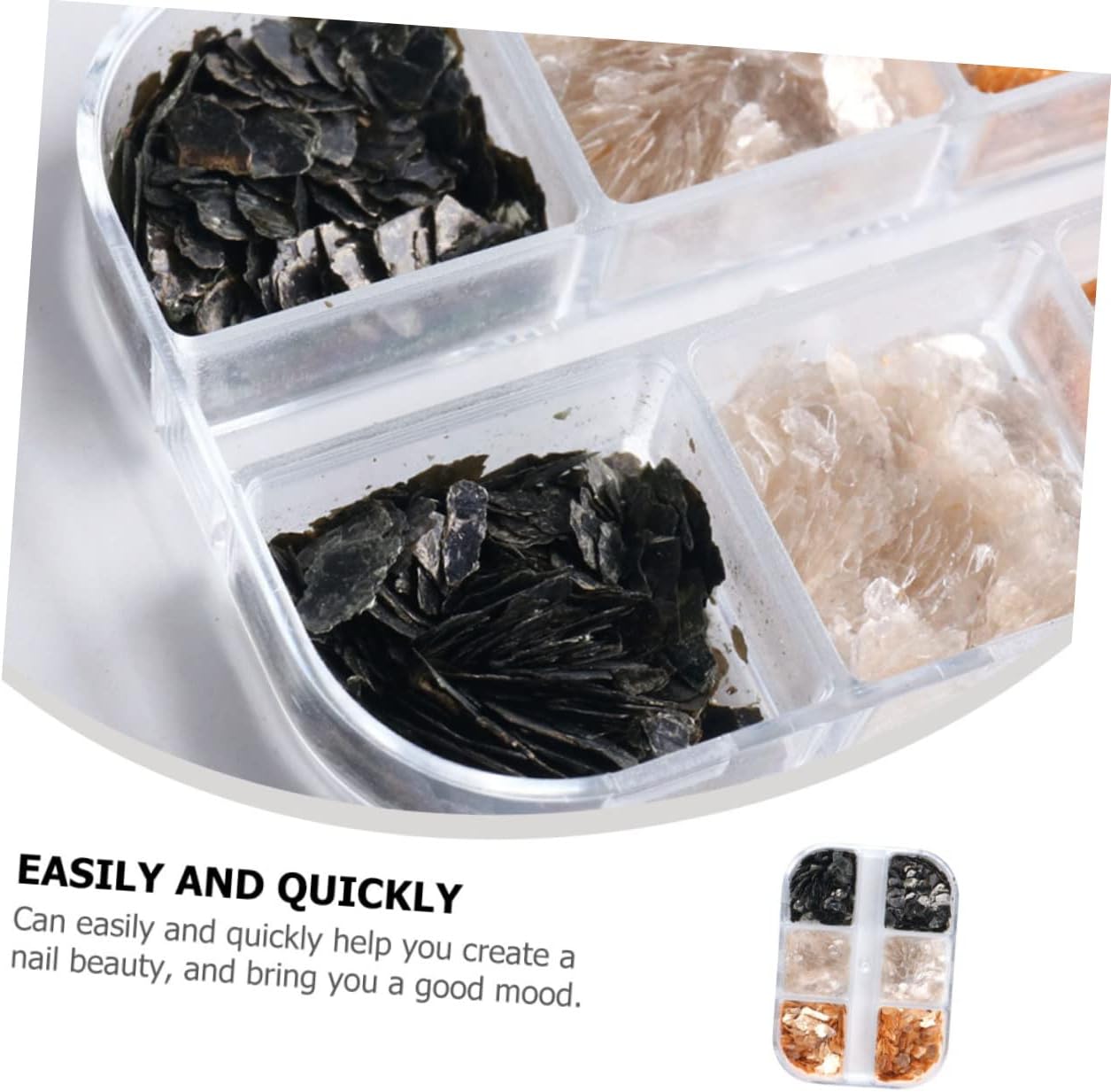 VICASKY 3sets Chic Manicure Decoration of Elegant Mica Slice Nail Art Supplies for Nail Salon Easy Application for Unique and Fashionable Designs 5boxes*3